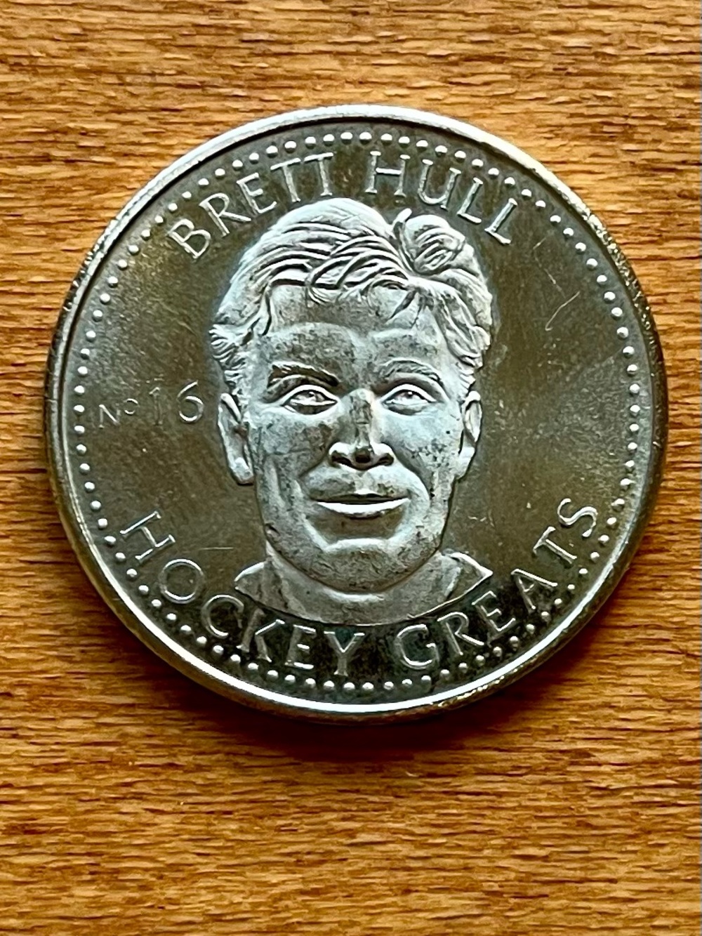 1996-97 Hockey Greats Brett Hull Coin